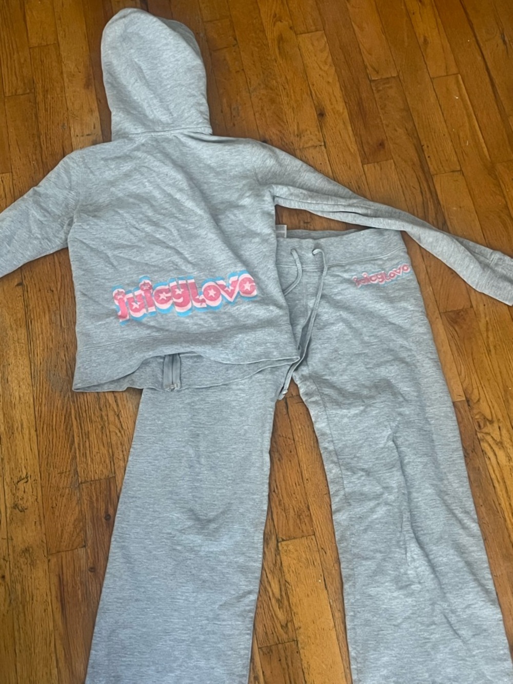 Juicy Couture Gray Logo Sweatpants - Gray